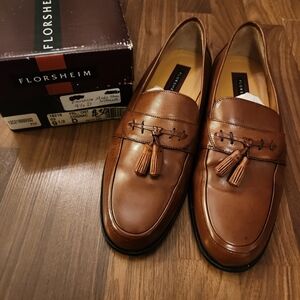 Florsheim Men's Cognac Leather Tassel Loafers